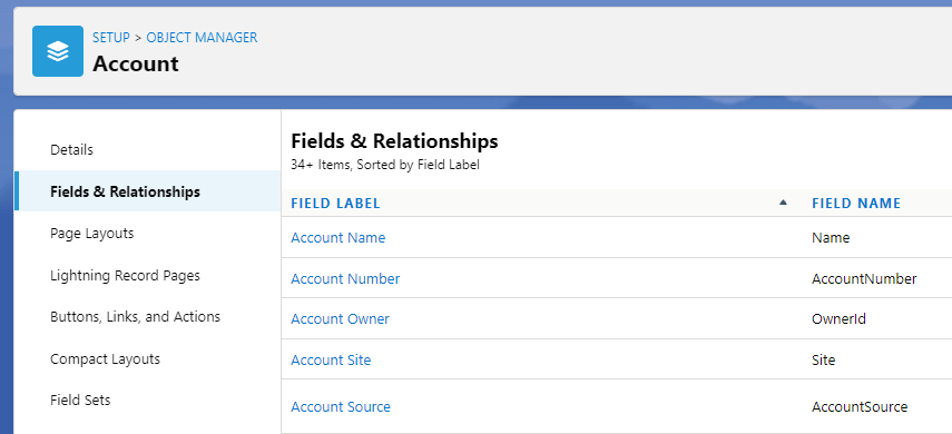 Select Fields & Relationships